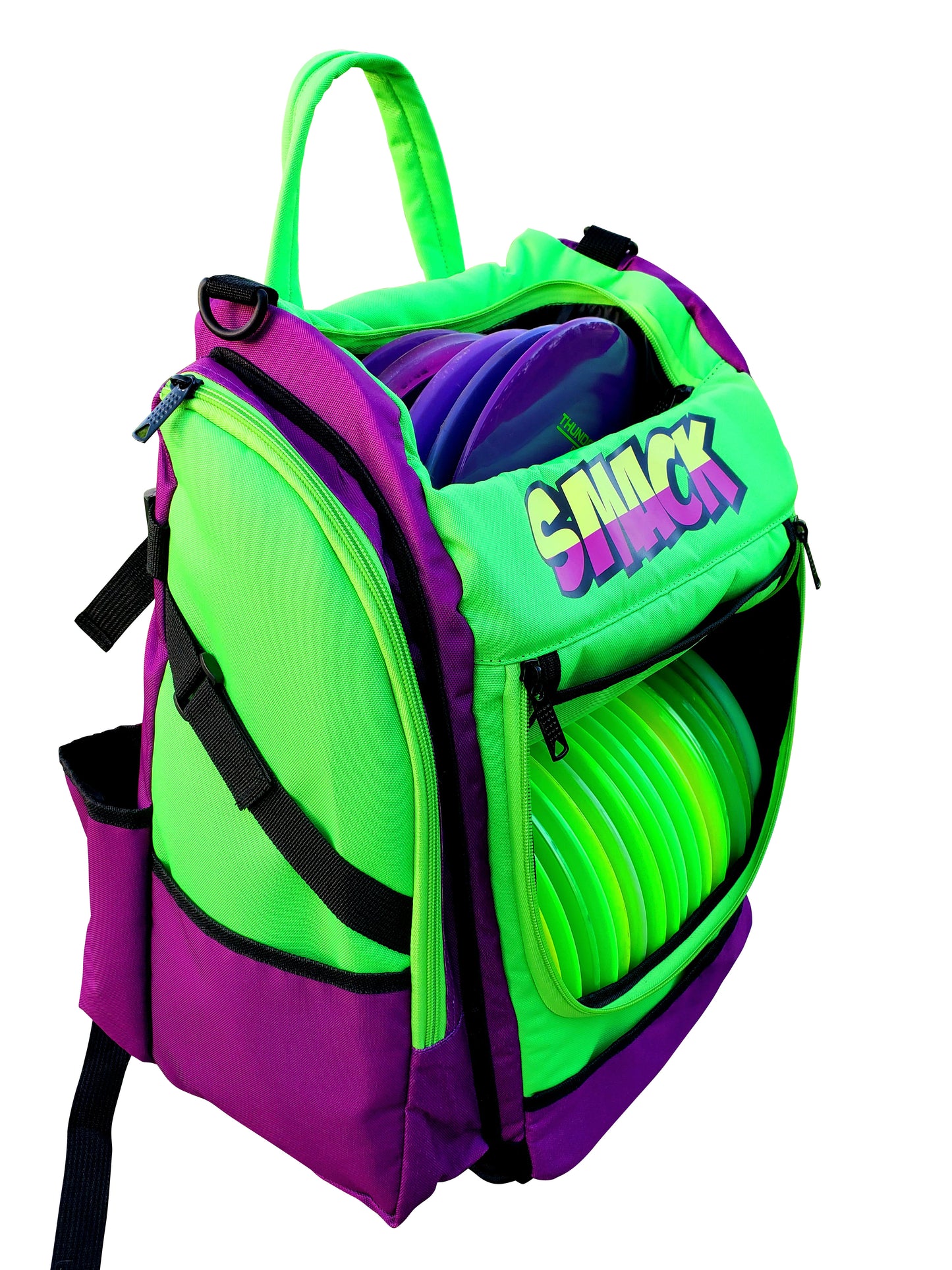 The Joker Edition - Neon Green & Purple Disc Golf Backpack