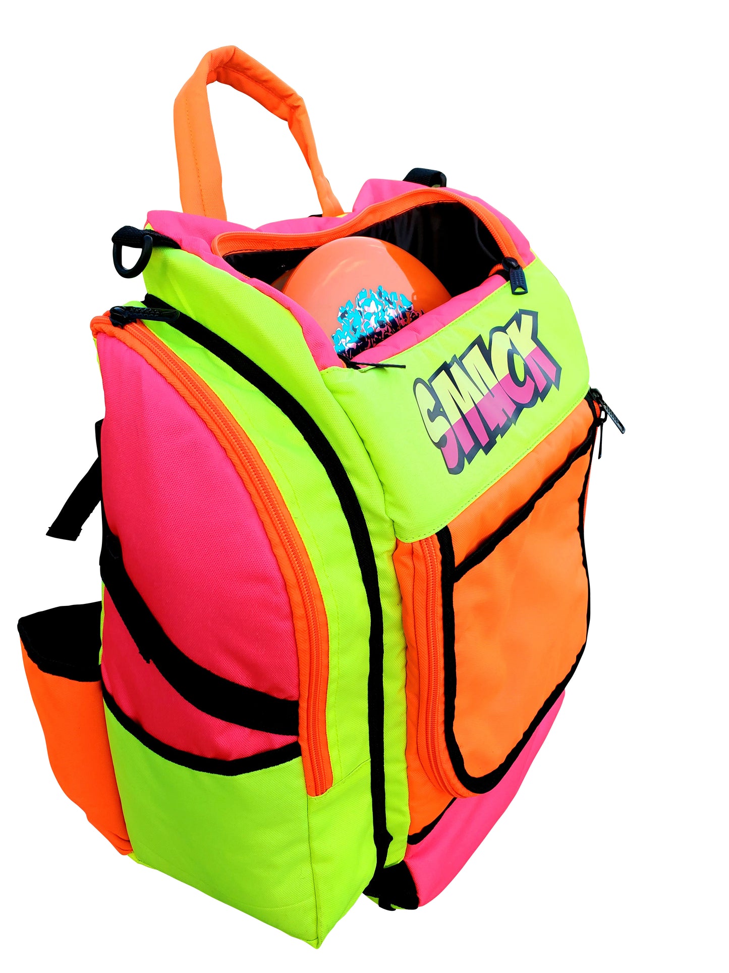 The Highlighter Edition - Orange Yellow & Pink Disc Golf Backpack