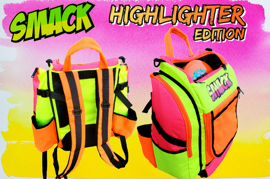 The Highlighter Edition - Orange Yellow & Pink Disc Golf Backpack