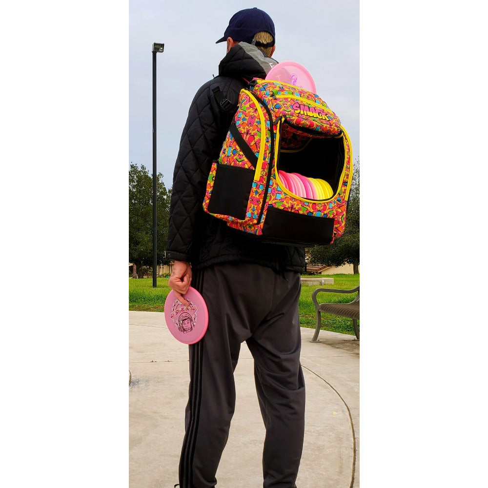 splatter disc golf bag