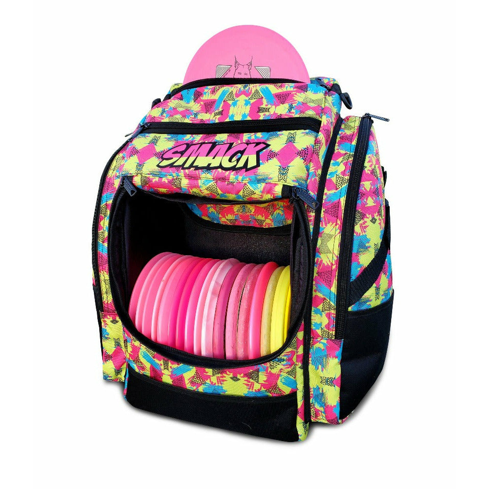 Mad splatter smack disc golf backpack