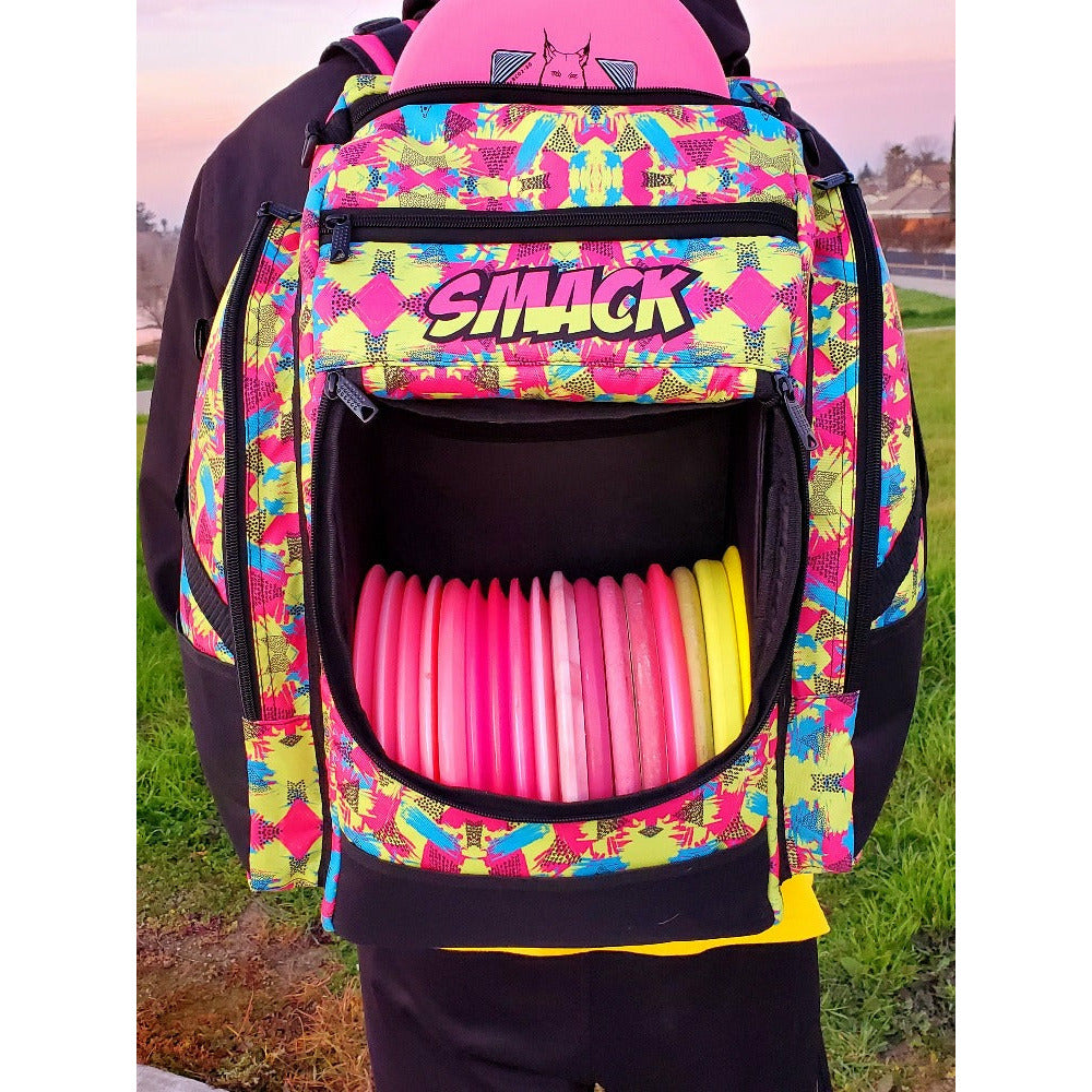 disc golf neon backpack