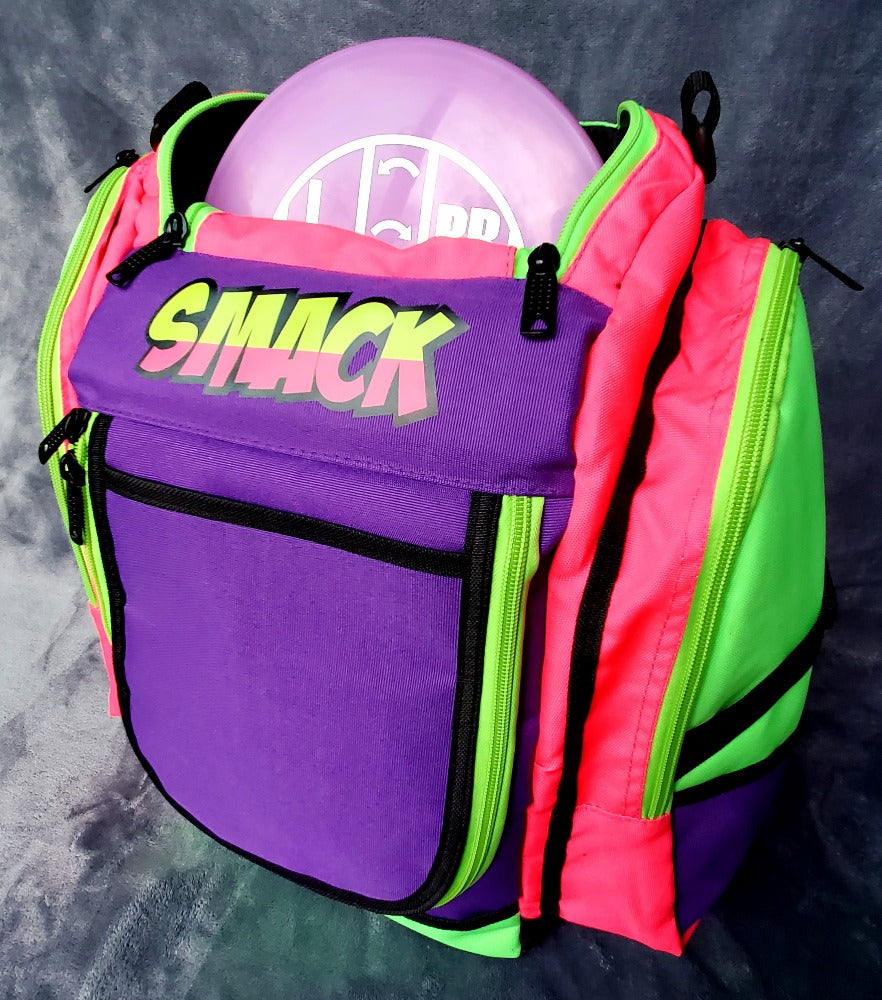 color blast disc golf backpack