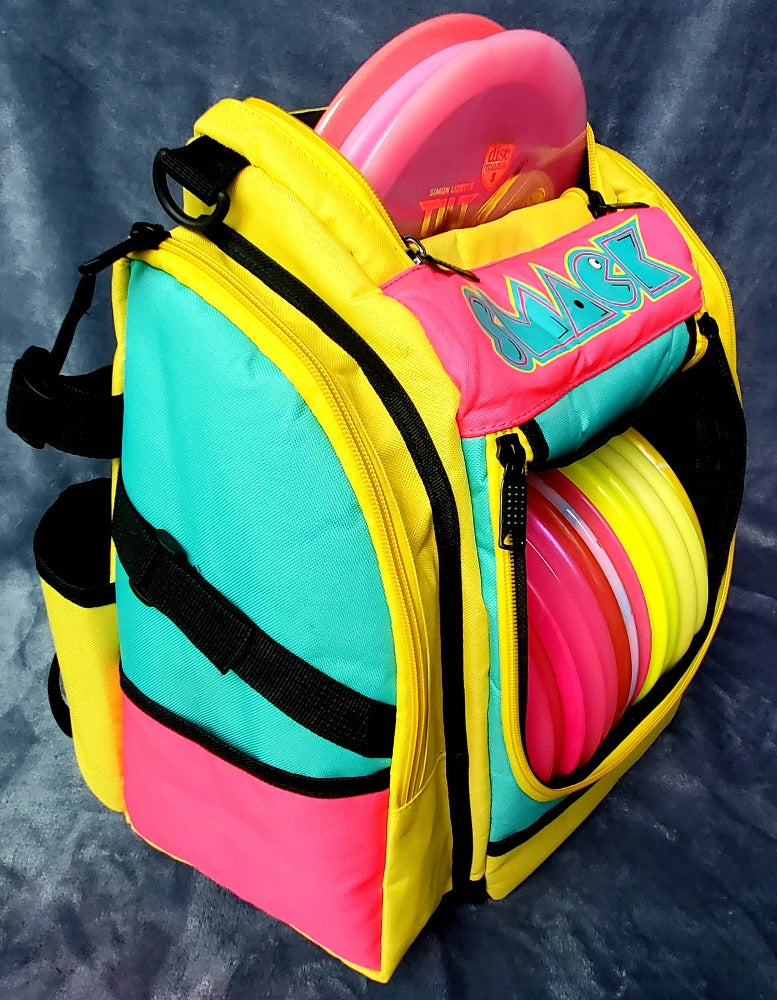 pink disc backpack