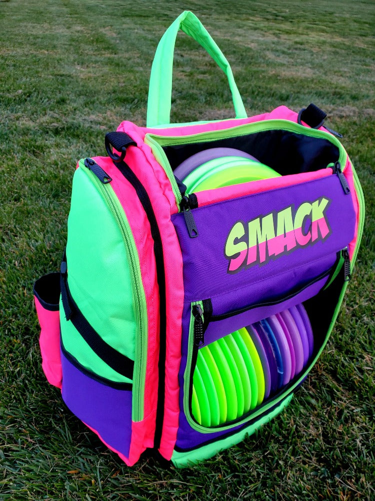 Color blast disc golf backpack